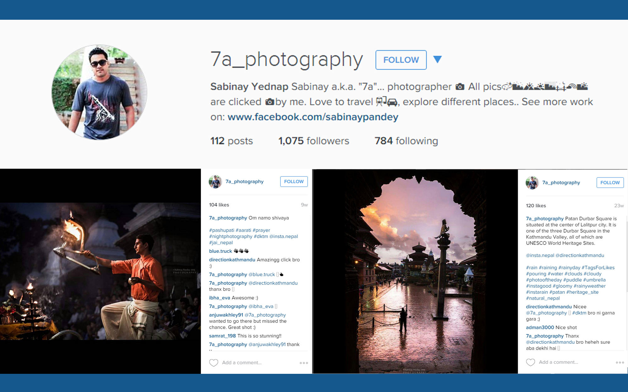 Instagram account illustration for 7A Photography