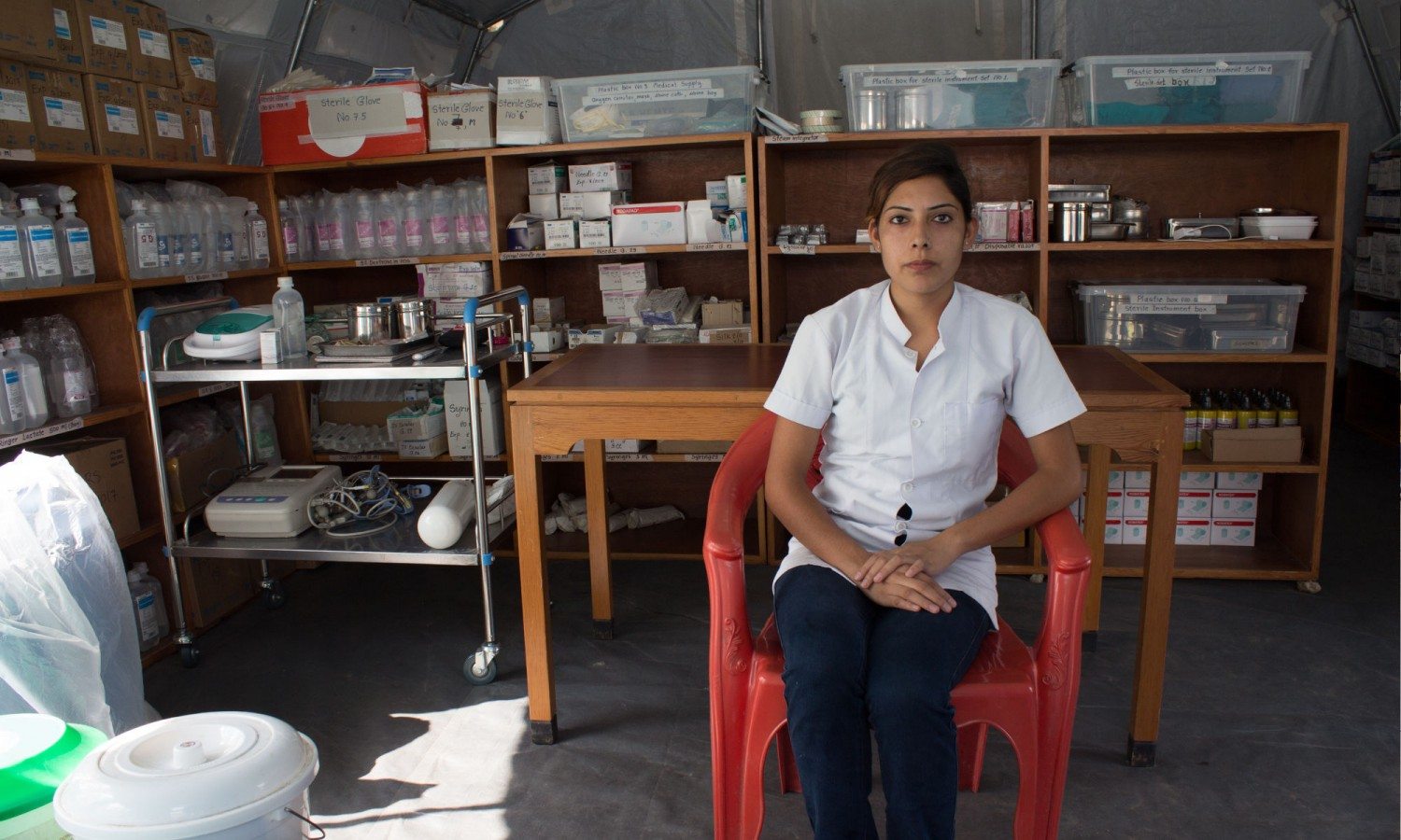 Eliza Khatri, a staff nurse in Lamosanghu