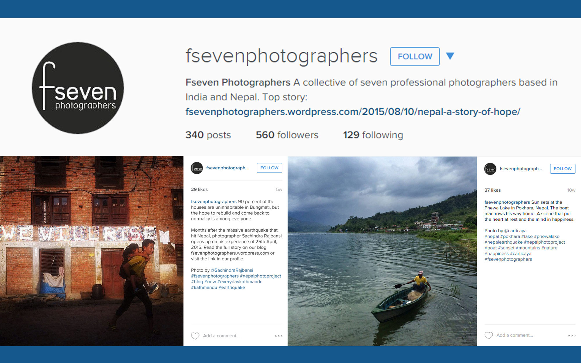 Instagram account illustration for FSeven Photographers