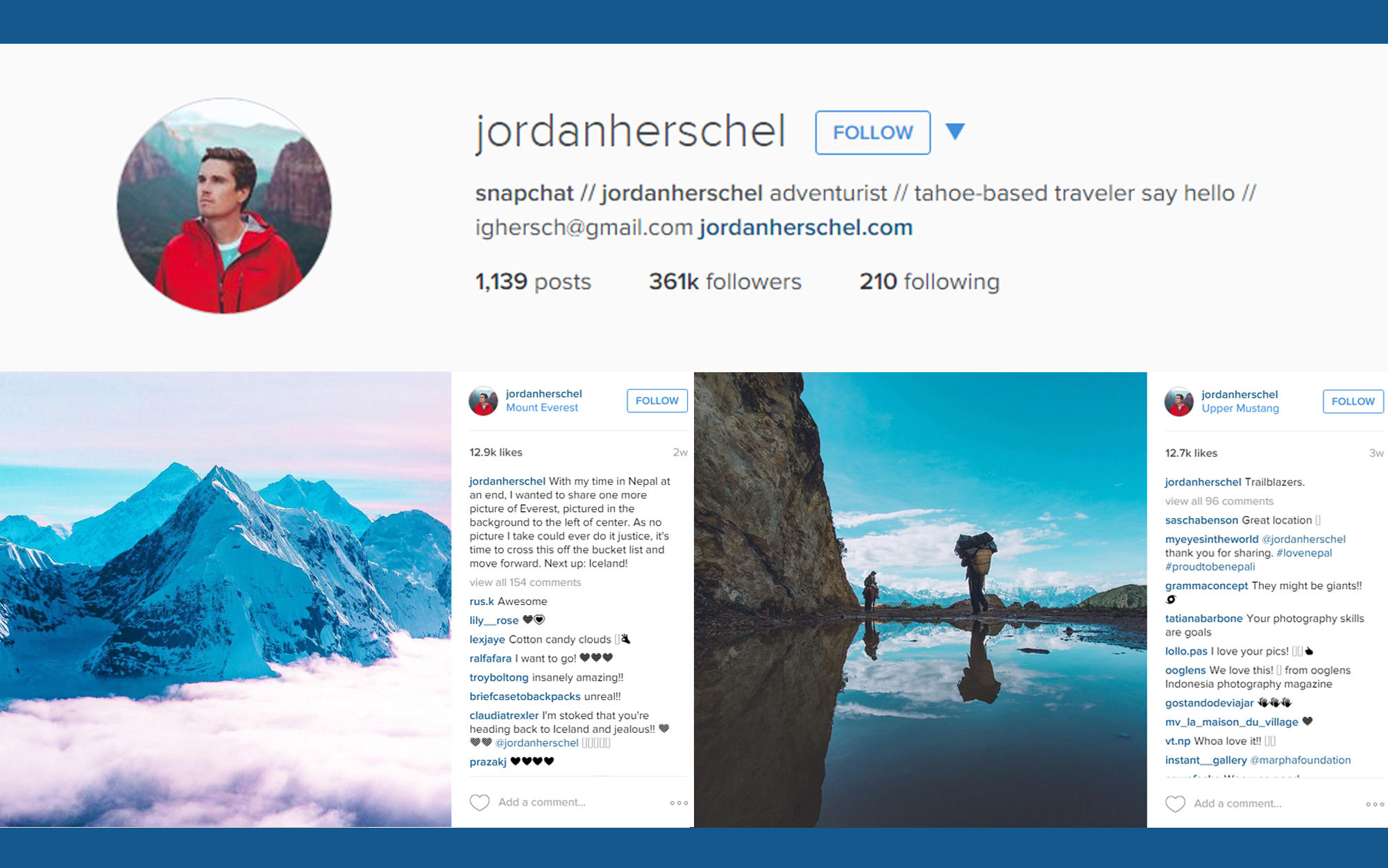 Instagram account illustration for Jordan Herschel