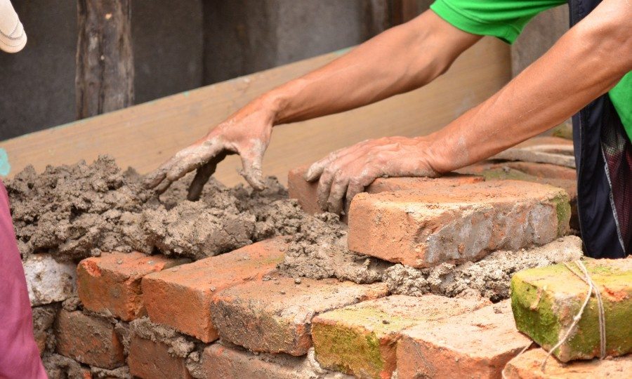 Clay and perseverance bind the houses. Residents say the government compensation of Rs 15,000 is far from enough.