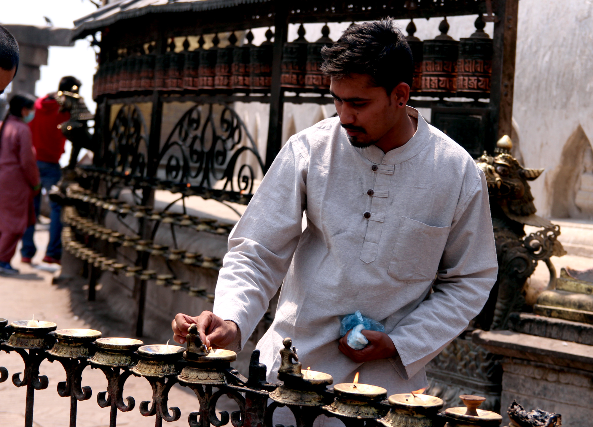 Abinash Adhikari, Swayambhunath, Nepal