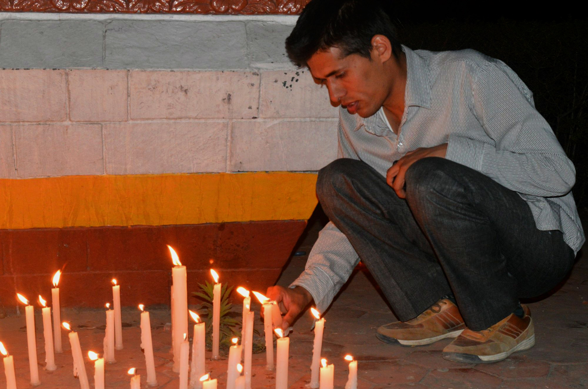Suresh Dhungel at Maitighar Mandal, Kathmandu