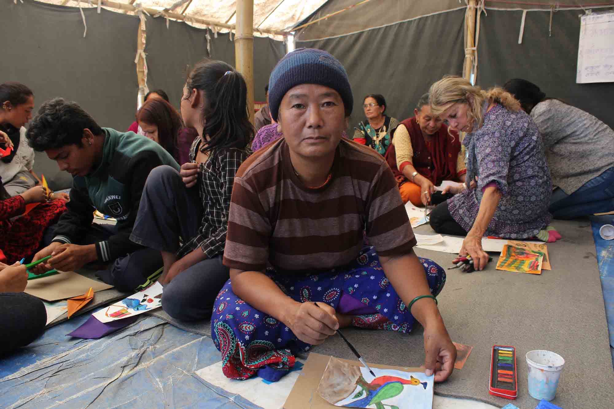 ‘Painting these pictures, I forget the tensions’